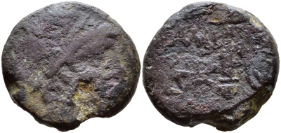 ДРЕВНЯЯ ГРЕЦИЯ, ПОНТ, АМИС АЕ II-I вв. до н.э. ГОРОДСКАЯ ЧЕКАНКА VERY FINE BMC 1158 бронза 00-000-00