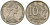 Австралия 10 центов 1982 Елизавета II (1952-), птица лирахвост KM 65 медно-никель 4364-2012