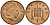 Великобритания 1 пенни 2007 Елизавета II (1952-2022) KM 986, Spink 4710 (B5) сталь плакированная медью 4176-644