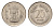 Индия 25 пайс 1988 KM 49.5 медно-никель UNC 4690-221