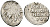 Русское Царство копейка 1547-1584 Иван IV Васильевич, Псковский  монетный двор, 0,70 ГР ГиК №79 серебро 262-249