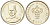 Бруней 5 сенов 2010 KM 35 медно-никель UNC 4614-417