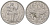 Французская Новая Каледония 1 франк 1990 птица кагу, (IEOM) KM 10, Schoen 10, Lec 50 алюминий 53-822