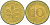 ФРГ 10 ПФЕННИГОВ 1973 F KM 108, J. 383 сталь плакированная латунью 219-451