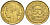 ФРАНЦИЯ 50 САНТИМОВ 1932 ТИП MORLON, OPEN 9, С ЯГОДОЙ KM 894.1, LE FRANC 192.7 алюминиевая бронза 44-725
