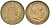 Испания 2,5 песеты 1953 (56) Франциско Франко (1939-1975) KM 785 алюминиевая бронза 4583-832