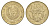 Кипр 10 центов 1983 ваза с птичками KM 56.1 никель латунь UNC 4652-341