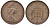 Великобритания 1 пенни 1978 Елизавета II (1952-2022) KM 915, Spink 4237 (B1) бронза 51-2354
