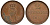 Ганновер 2 пфеннига 1850 B, Эрнст Август (1837-1851) KM 202.1, AKS 124, J. 75 медь 75-1944