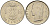 БЕЛЬГИЯ 1 ФРАНК 1973 BELGIE KM 143.1 медно-никель 4546-421