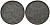 Бельгия 1 франк 1942 Belgique - Belgie KM 127 цинк 65-652