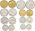 Сан-Марино годовой набор из 8 монет 1981 1, 2, 5, 10, 20, 50, 100 и 200 лир KM 116-123 UNC 3-6-4-62