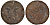 Россия 1 деньга 1731 медь 51-3636