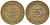 ФРГ 5 пфеннигов 1950 J KM 107, J. 382 сталь плакированная латунью 55-1256