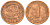 ФРГ 1 пфенниг 1985 J KM 105, J. 380 сталь плакированная медью aUNC 4615-322
