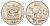 ЮАР 50 центов 1978 Зантедеския Эллиота (калла), герб KM 87 никель 4693-832