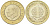 Турция 1 лира 2023 KM 1575 биметалл UNC 3334-213