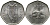 ИРЛАНДИЯ 50 ПЕНСОВ 1974 ВАЛЬДШНЕП KM 24 медно-никель 4531-743