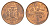 Ямайка 1 цент 1970 KM 45 бронза aUNC 4649-1038