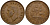 ЮАР 1 пенни 1952 Георг VI (1937-1952) KM 34.2 бронза 69-716