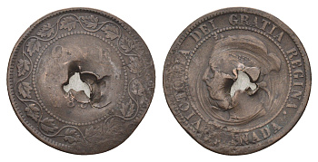 Канада 1 цент 1876-1901 Виктория (1837-1901) KM 7 бронза 4663-726