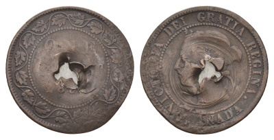 Канада 1 цент 1876-1901 Виктория (1837-1901) KM 7 бронза 4663-726