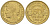 Франция 50 сантимов 1941 тип Морлон KM 894.1, Le Franc 192.18 алюминиевая бронза44-357