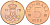 Дания 5 эре 1979 B; B, Маргрете II (1972-) KM 859.2 железо плакированное медью    4596-318