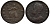 Великобритания 1 фартинг 1749 Георг II (1727-1760) KM 581.2, Spink 3722 медь 106-742