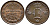 ШВЕЦИЯ 1/6 СКИЛЛИНГА 1854 ОСКАР I (1844-1859) KM 656 медь UNC 4396-224