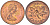 Канада 1 цент 1979 Елизавета II (1952-2022), кленовый лист KM 59.2 бронза aUNC 188-136