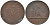 БЕЛЬГИЯ 2 САНТИМА 1865 BELGES KM 4.2 медь 68-727