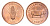Тонга 1 сенити 1975 ФАО KM 42 бронза UNC 86-157