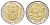 ЮАР 5 рандов 2014 биметалл UNC 4626-931