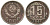 СССР 15 копеек 1941 KM 110, Schon 59 медно-никель 4596-325