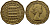 Великобритания 3 пенса 1955 Елизавета II (1952-2022) KM 900, Spink 4153 никель латунь 36-1211