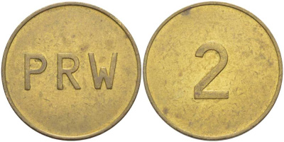 АНГЛИЯ ИГРОВОЙ ЖЕТОН ND PRW, 2 жёлтый металл 217-655