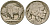 США 5 центов 1926 индеец, бизон KM 134 медно-никель 4135-433