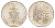 Ватикан 500 лир 1970 MCMLXX KM 123 серебро BU 270-414