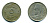 ЕГИПЕТ 5 МИЛЛИМОВ 1941 ФАРУК (1936-1952) KM 363 медно-никель 41-226