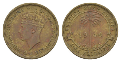 Британская Западная Африка 1 шиллинг 1946 KM 23 никель латунь 4642-211