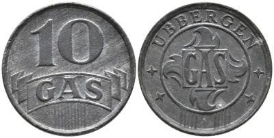 Нидерланды, Харлинген жетон на газ в 10 центов ND (1942) 99-1144