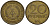 ГДР 20 пфеннигов 1969 A, первый год KM 11 латунь 4601-524