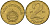 Венгрия 2 форинта 1984 BP KM 591 латунь UNC 4150-712