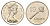 Фиджи 10 центов 1982 Елизавета II (1952-2022), булава KM 30 медно-никель UNC 4698-1135