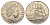 Новая Зеландия 50 центов 2004 Елизавета II (1952-2022), парусник Индевор KM 119 медно-никель UNC 4179-141
