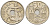 Испания 50 сентимо 1949 (56) Франко (1939-1975), морская атрибутика KM 777 медно-никель 4519-855