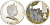 Острова Кука 2 доллара 2011 год Кролика, два серых кролика, цветная эмаль KM NEW серебро PROOF 1091-9-53
