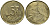 БЕЛЬГИЯ 5 ФРАНКОВ 1986 BELGIE KM 164 латунь или алюминевая бронза 4110-1312