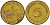 ФРГ 5 пфеннигов 1987 F J.382, KM 107 сталь плакированная латунью    4598-1053